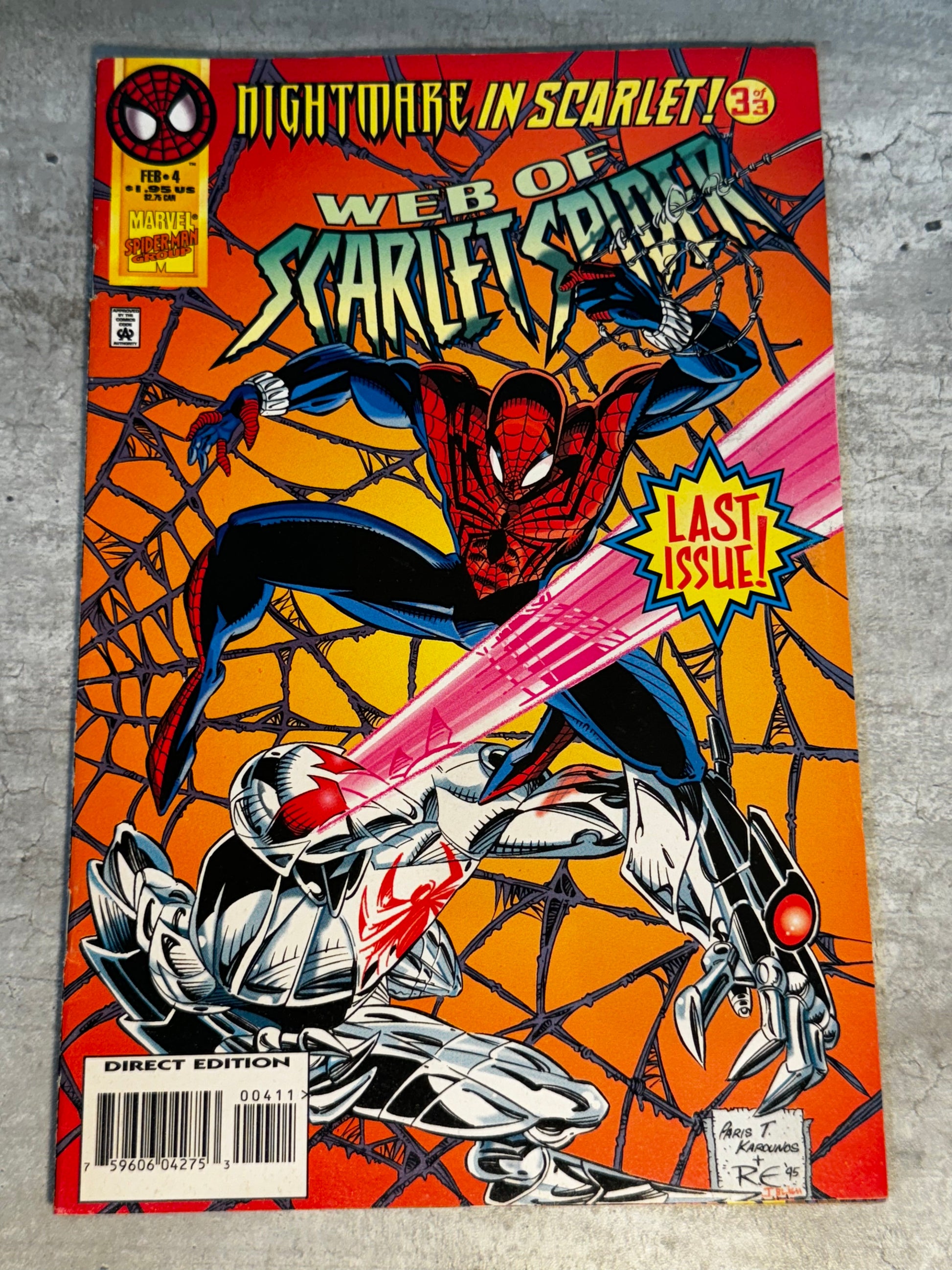 1995 - Marvel Comics - Web of Scarlet Spider #4 - NM- - English 1