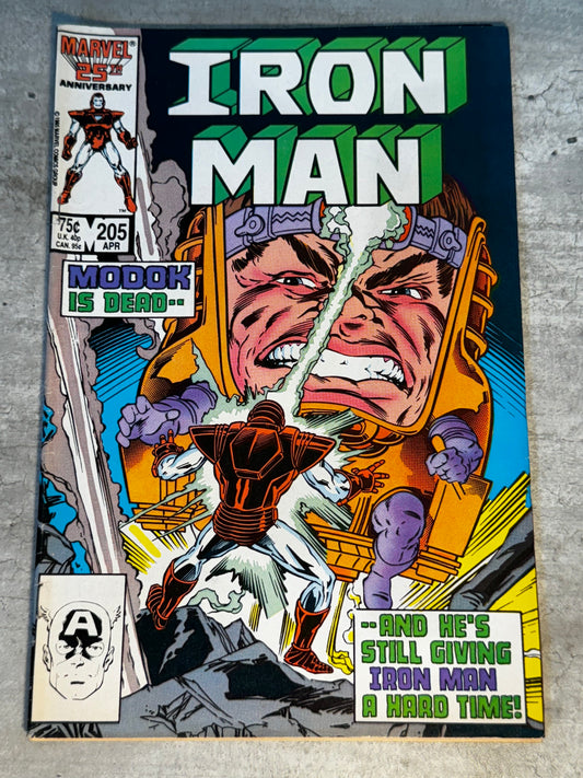 1986 - Marvel Comics - Iron Man, Vol. 1 #205 - VF+ - English 1