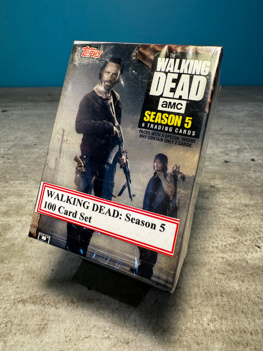 The Walking Dead Season 5 Complete 100 Card Base Set - Topps