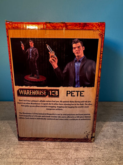 Warehouse 13 Pete Lattimer Maquette Statue Eddie McClintock - Quantum Mechanix