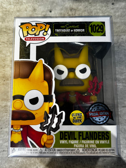 Funko Pop! Vinyl Figure The Simpsons Glow Devil Flanders #1029