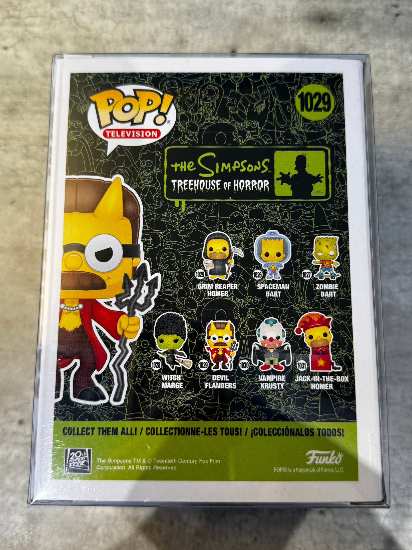 Funko Pop! Vinyl Figure The Simpsons Glow Devil Flanders #1029