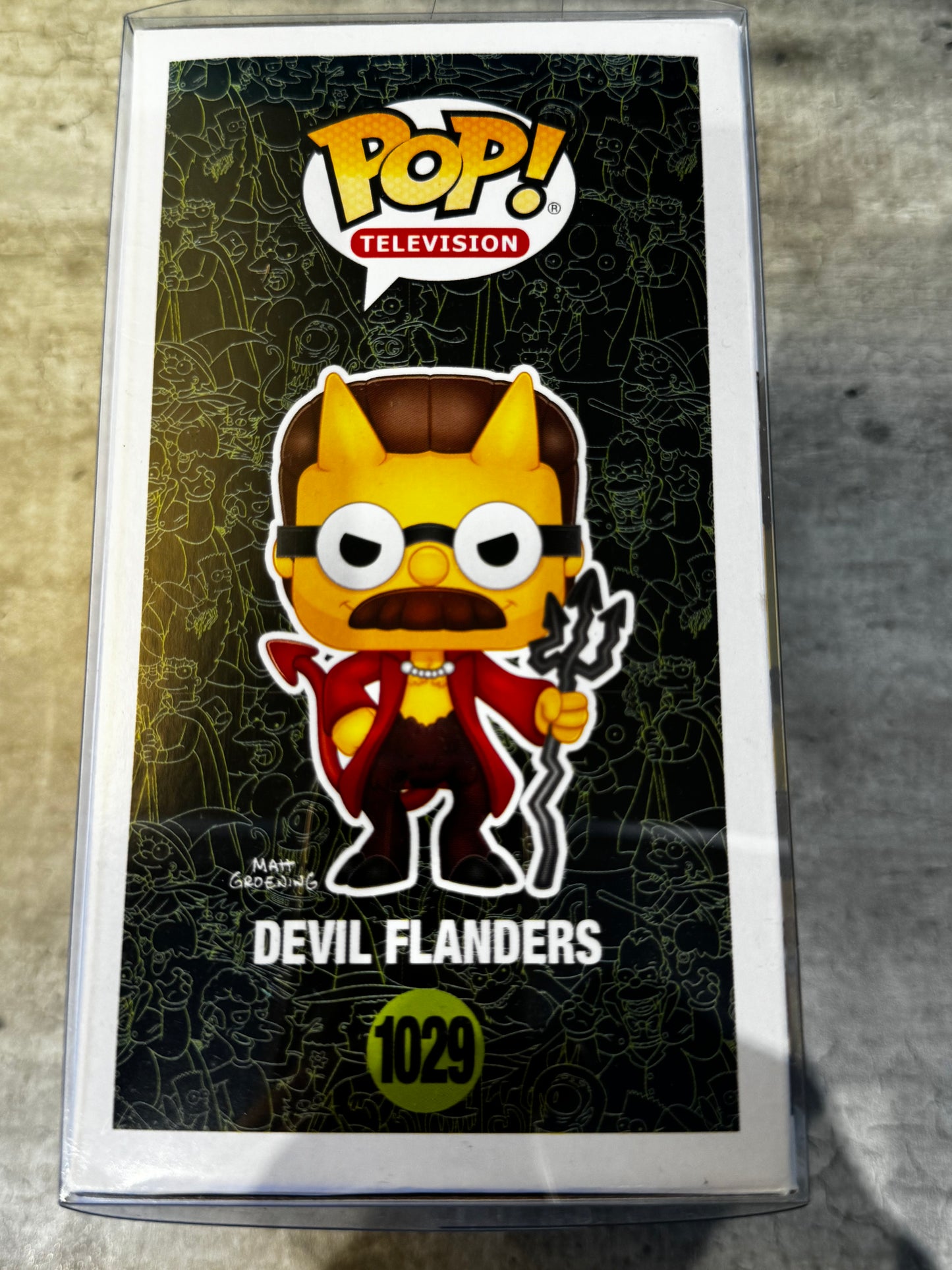 Funko Pop! Vinyl Figure The Simpsons Glow Devil Flanders #1029