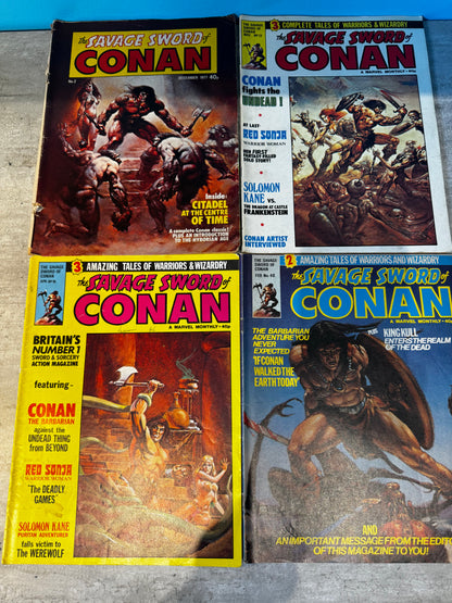 1978 - Marvel Comics - The Savage Sword of Conan [UK] Job Lot 3 - VF- - Eng 1