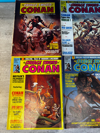 1978 - Marvel Comics - The Savage Sword of Conan [UK] Job Lot 3 - VF- - Eng 2