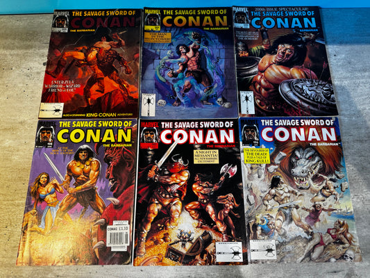 1992 - Marvel Comics - The Savage Sword of Conan Job Lot 4 Var. A - VF- - Eng 1