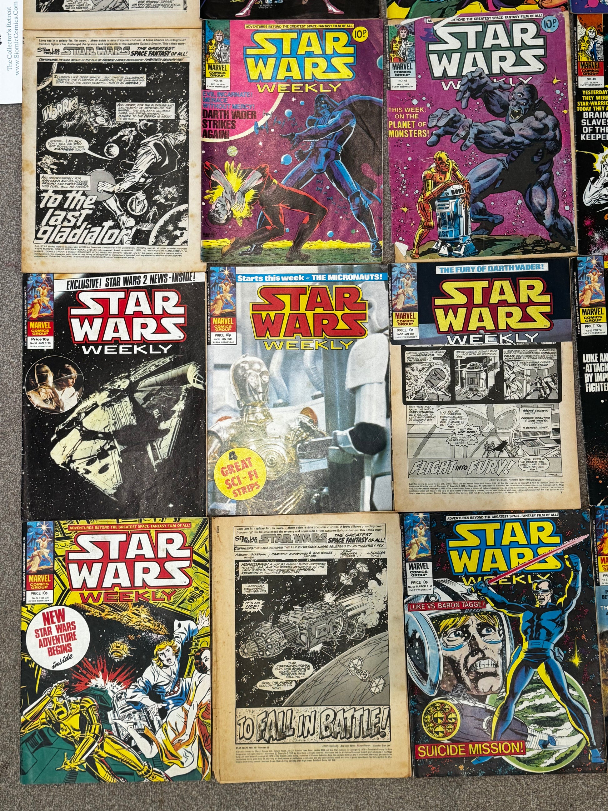 1978 - Marvel Comics - Star Wars Weekly Job Lot 2 - VG- - Eng 7