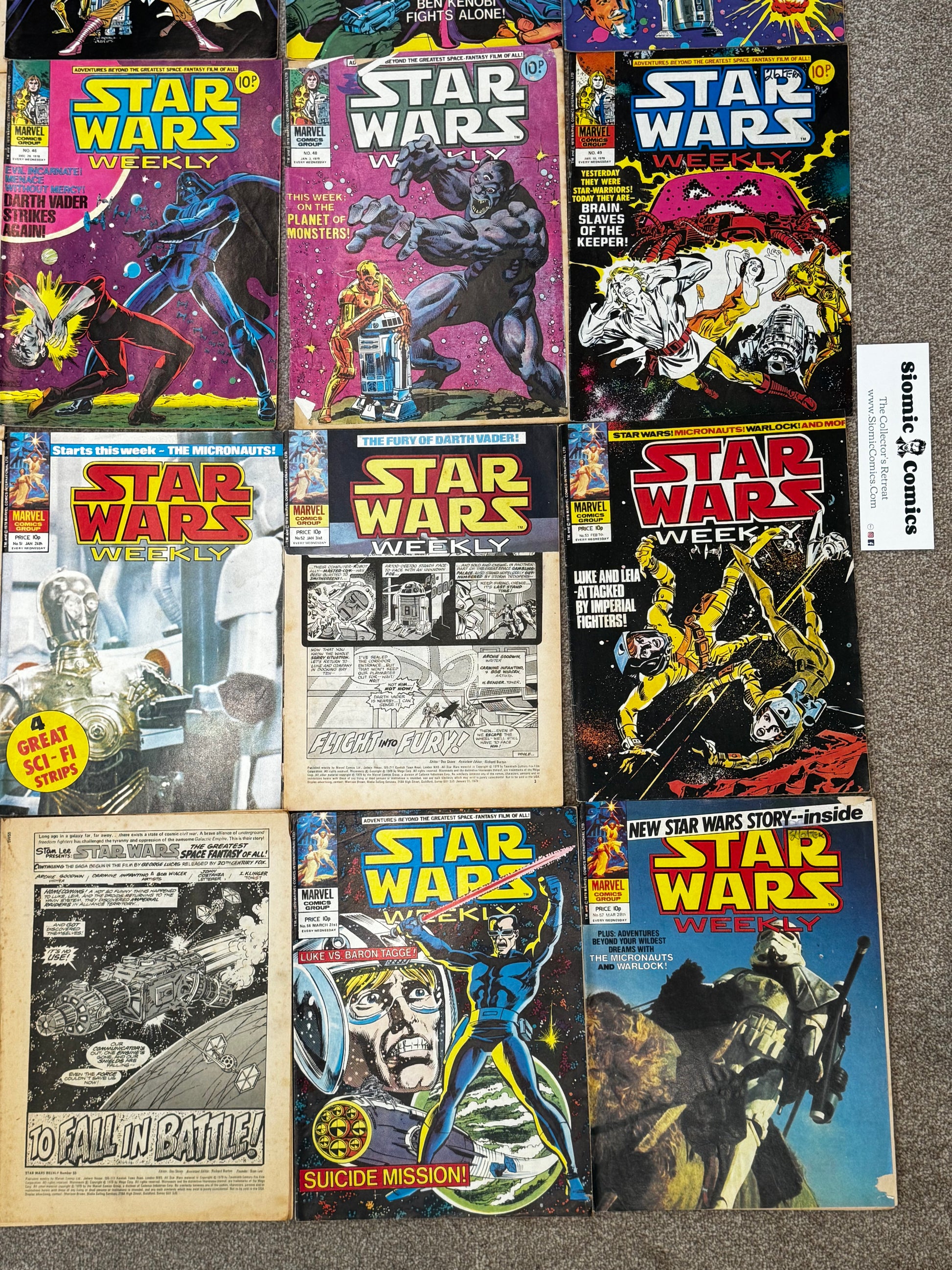 1978 - Marvel Comics - Star Wars Weekly Job Lot 2 - VG- - Eng 8