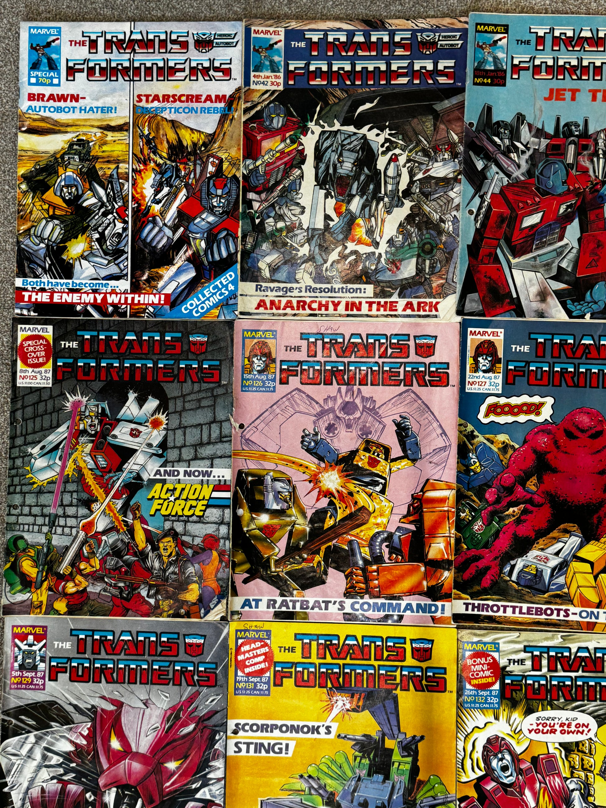 1986 - Marvel Comics - Transformers (UK) Job Lot 1 - VG+ - Eng 2