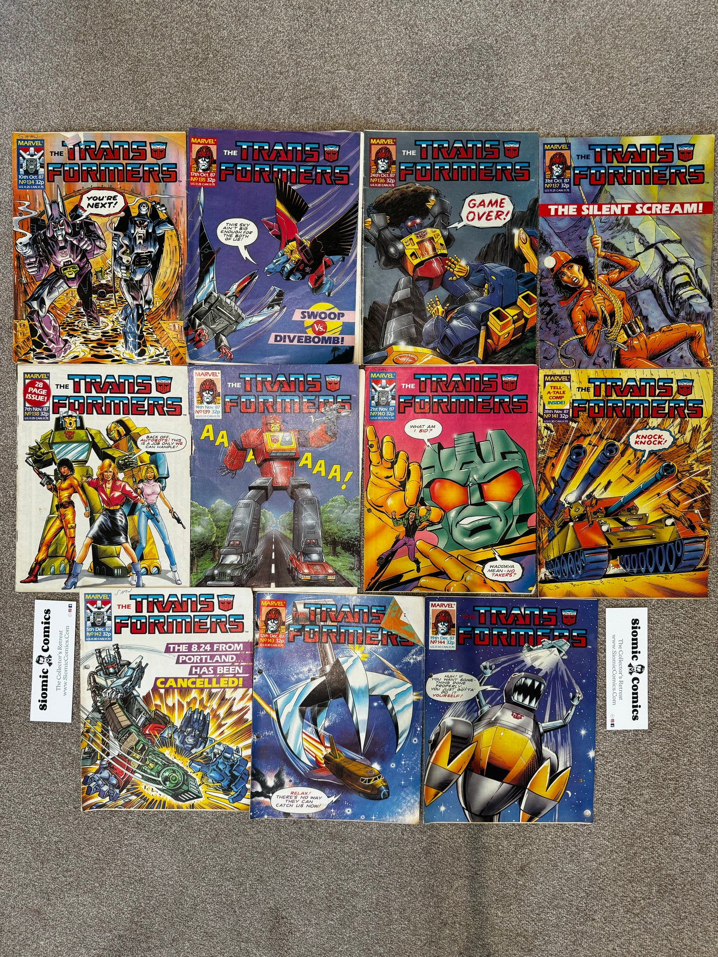 1987 - Marvel Comics - Transformers (UK) Job Lot 2 - VG+ - Eng 1