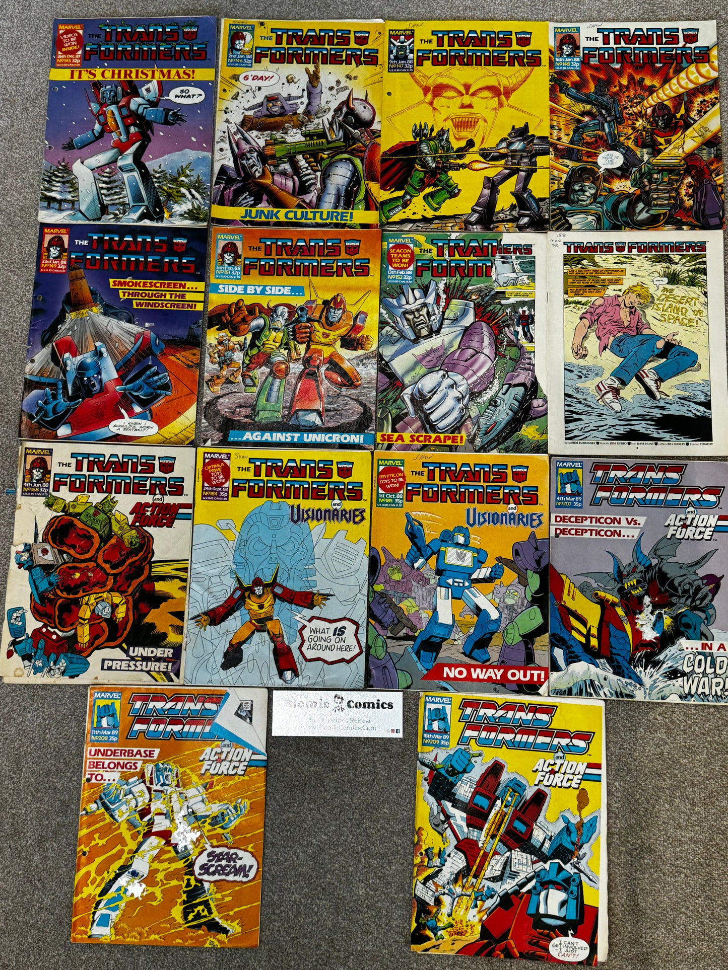 1987 - Marvel Comics - Transformers (UK) Job Lot 3 - VG+ - Eng 1