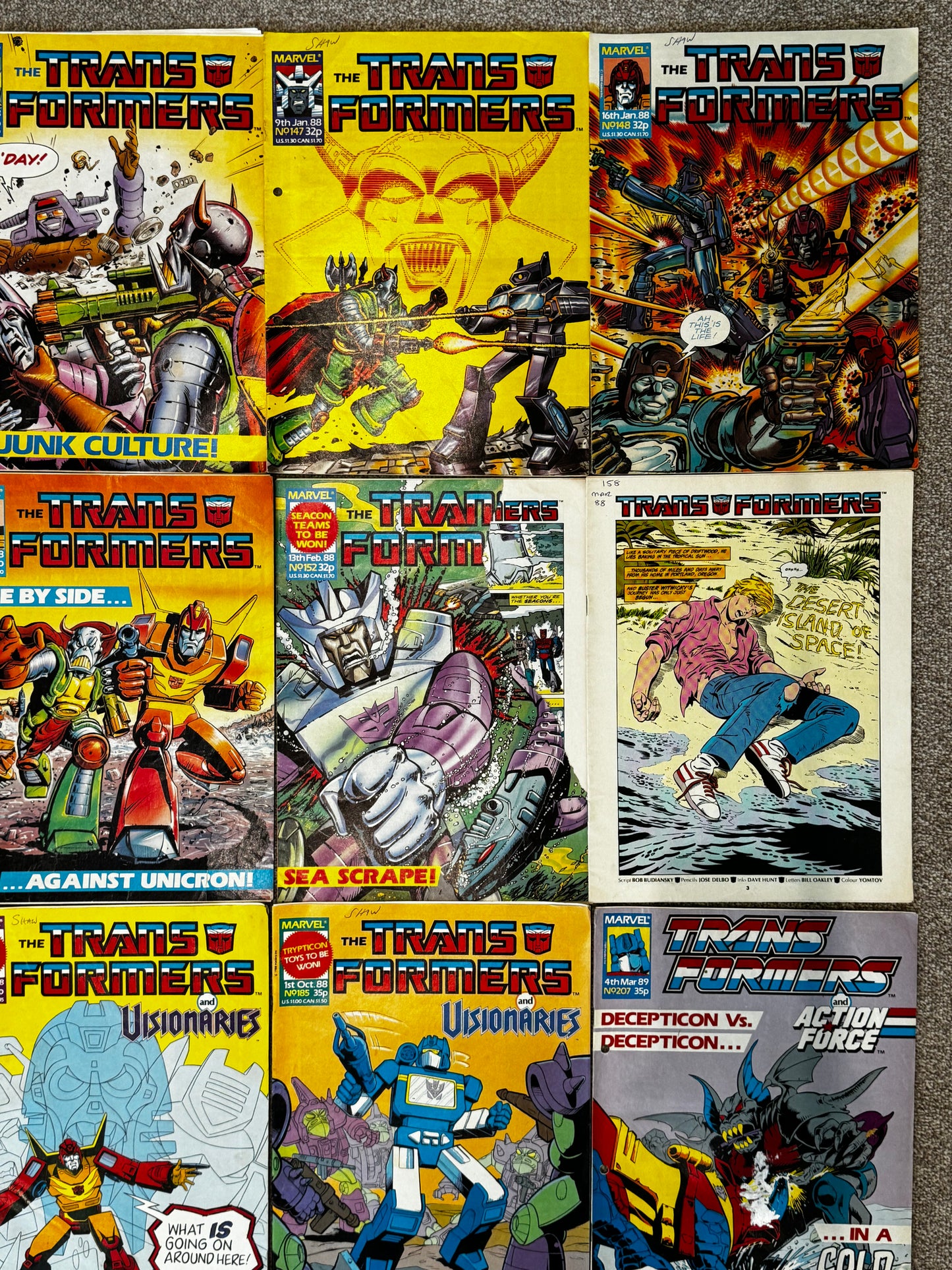 1987 - Marvel Comics - Transformers (UK) Job Lot 3 - VG+ - Eng 4