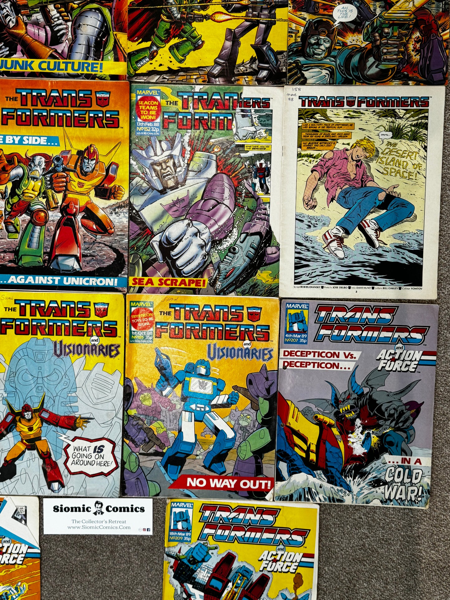 1987 - Marvel Comics - Transformers (UK) Job Lot 3 - VG+ - Eng 7