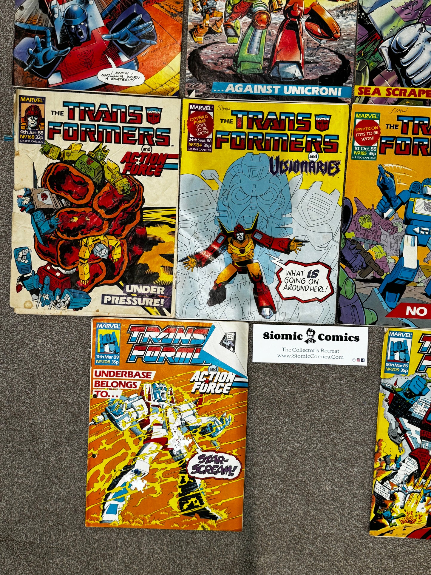 1987 - Marvel Comics - Transformers (UK) Job Lot 3 - VG+ - Eng 8