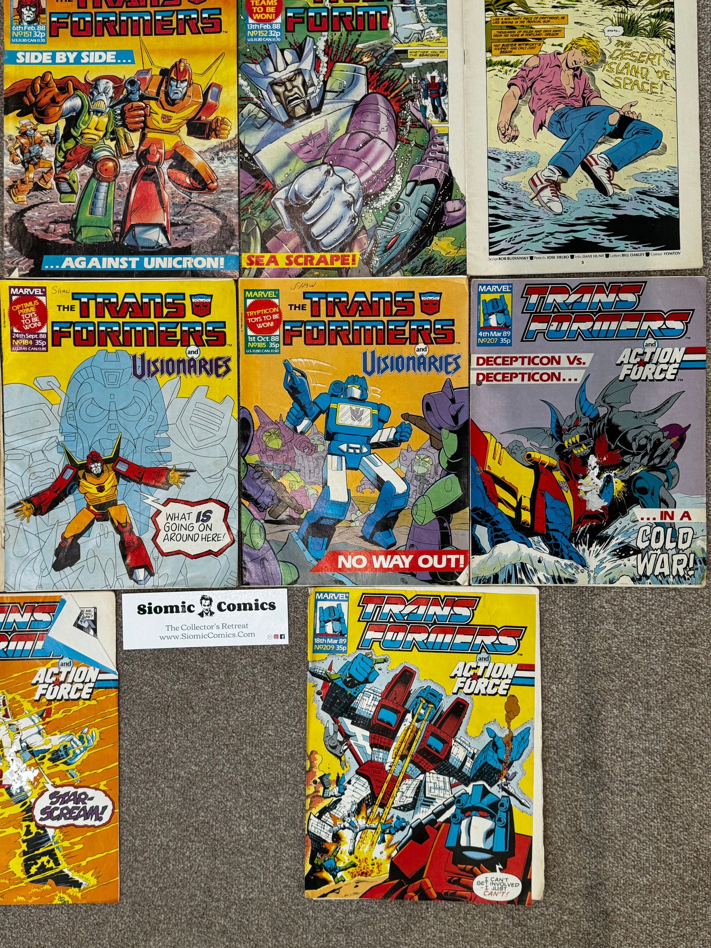 1987 - Marvel Comics - Transformers (UK) Job Lot 3 - VG+ - Eng 9