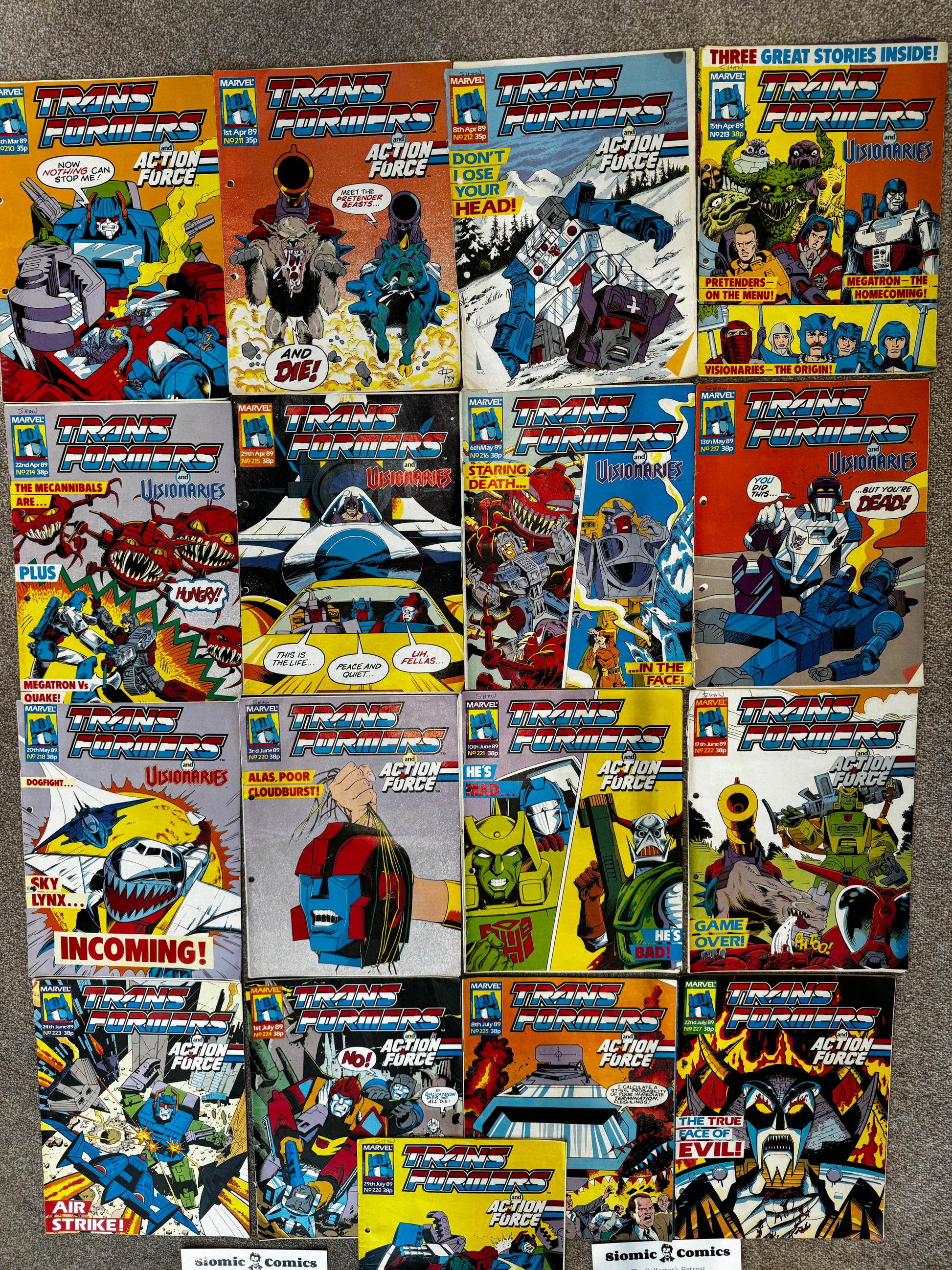 1989 - Marvel Comics - Transformers (UK) Job Lot 4 - VG+ - Eng 3