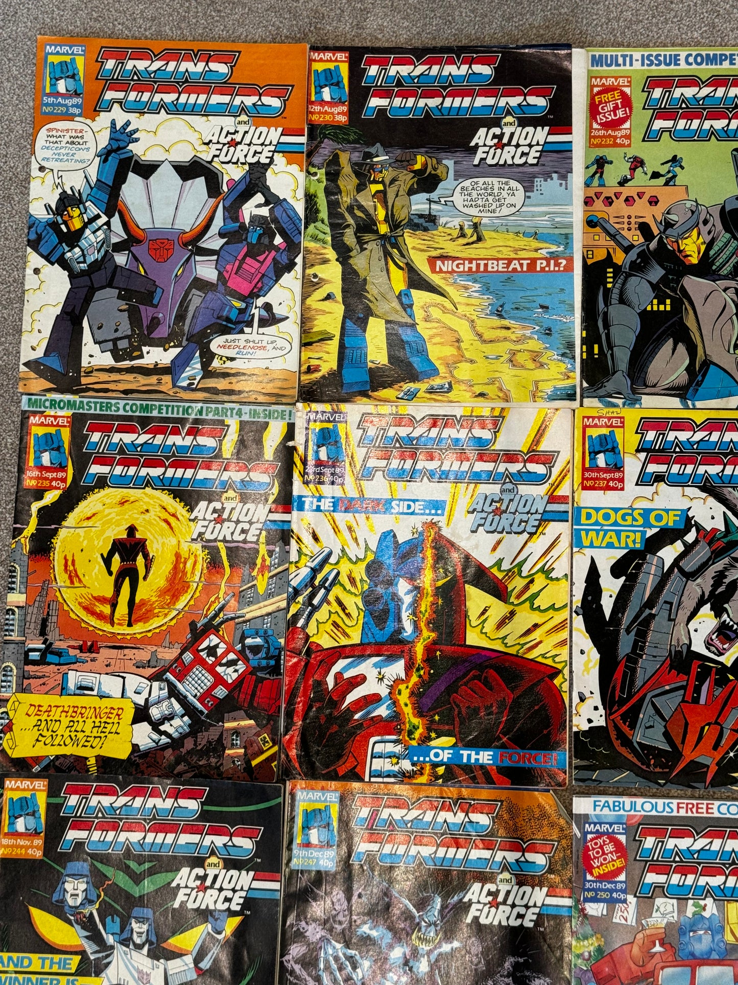 1989 - Marvel Comics - Transformers (UK) Job Lot 5 - VG+ - Eng 2