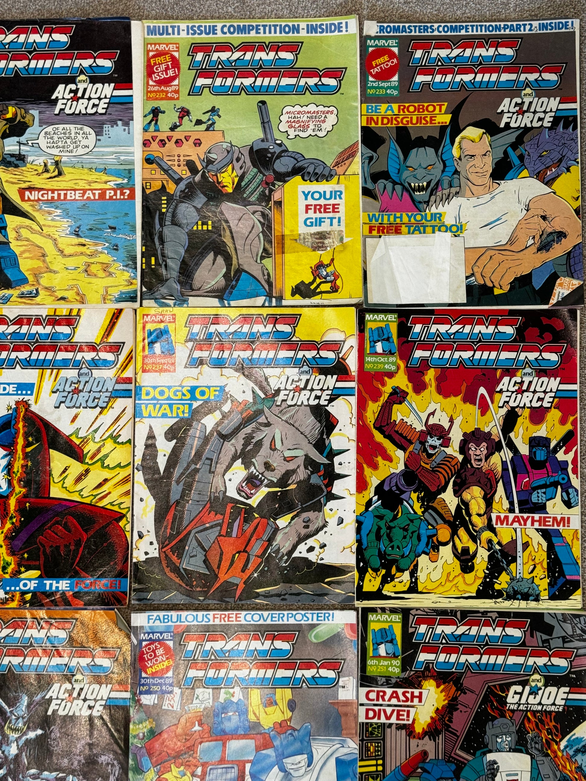 1989 - Marvel Comics - Transformers (UK) Job Lot 5 - VG+ - Eng 4