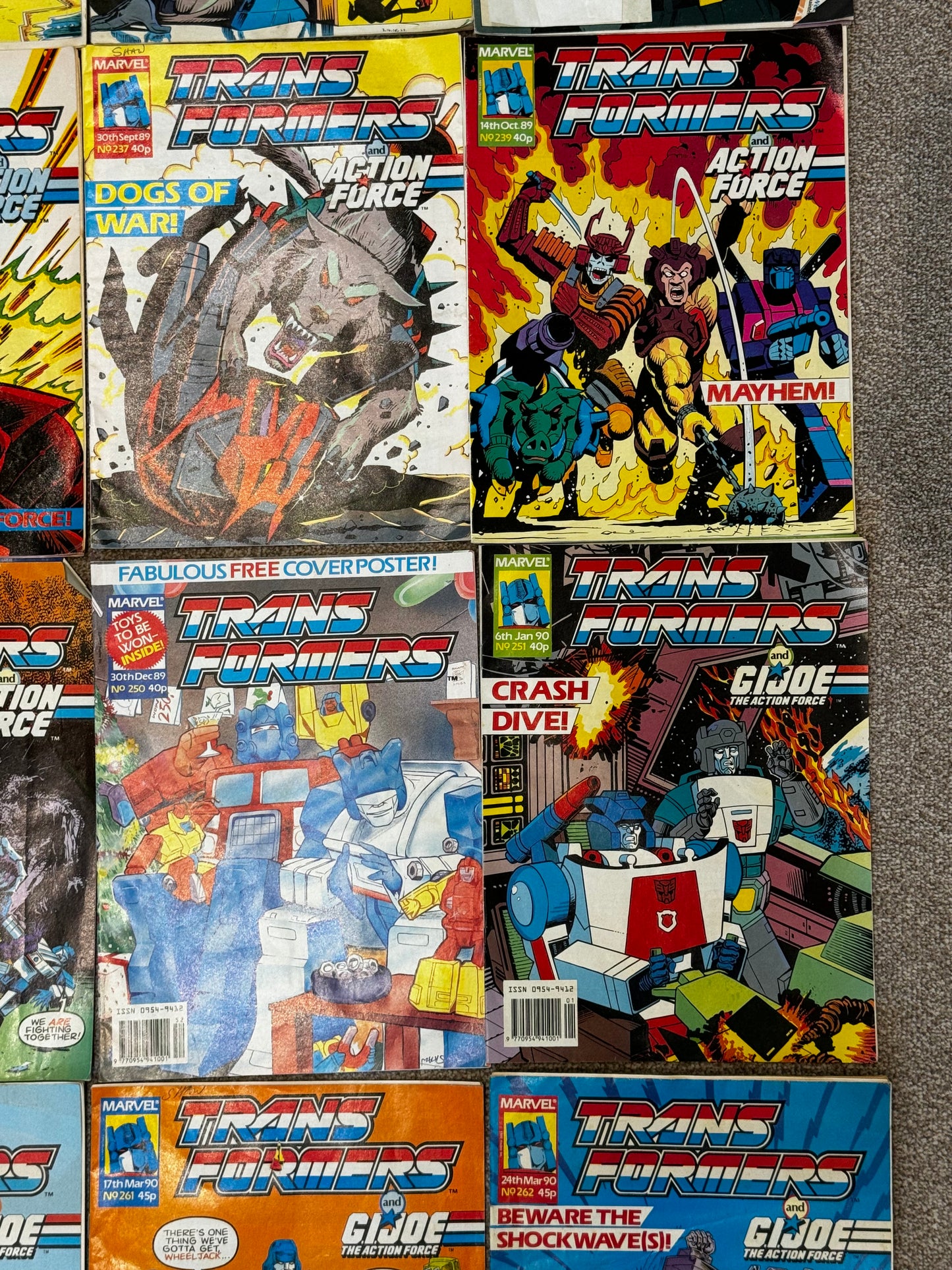 1989 - Marvel Comics - Transformers (UK) Job Lot 5 - VG+ - Eng 7