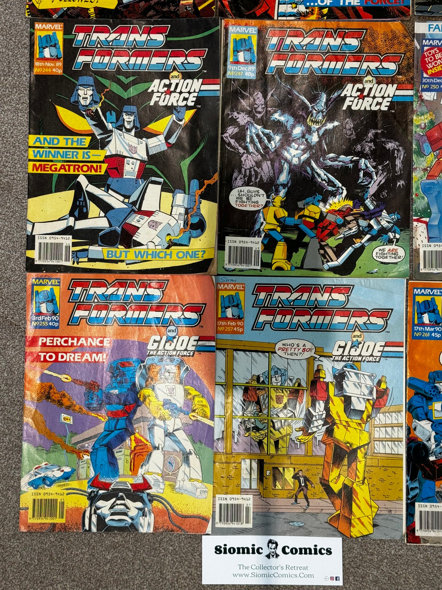 1989 - Marvel Comics - Transformers (UK) Job Lot 5 - VG+ - Eng 8