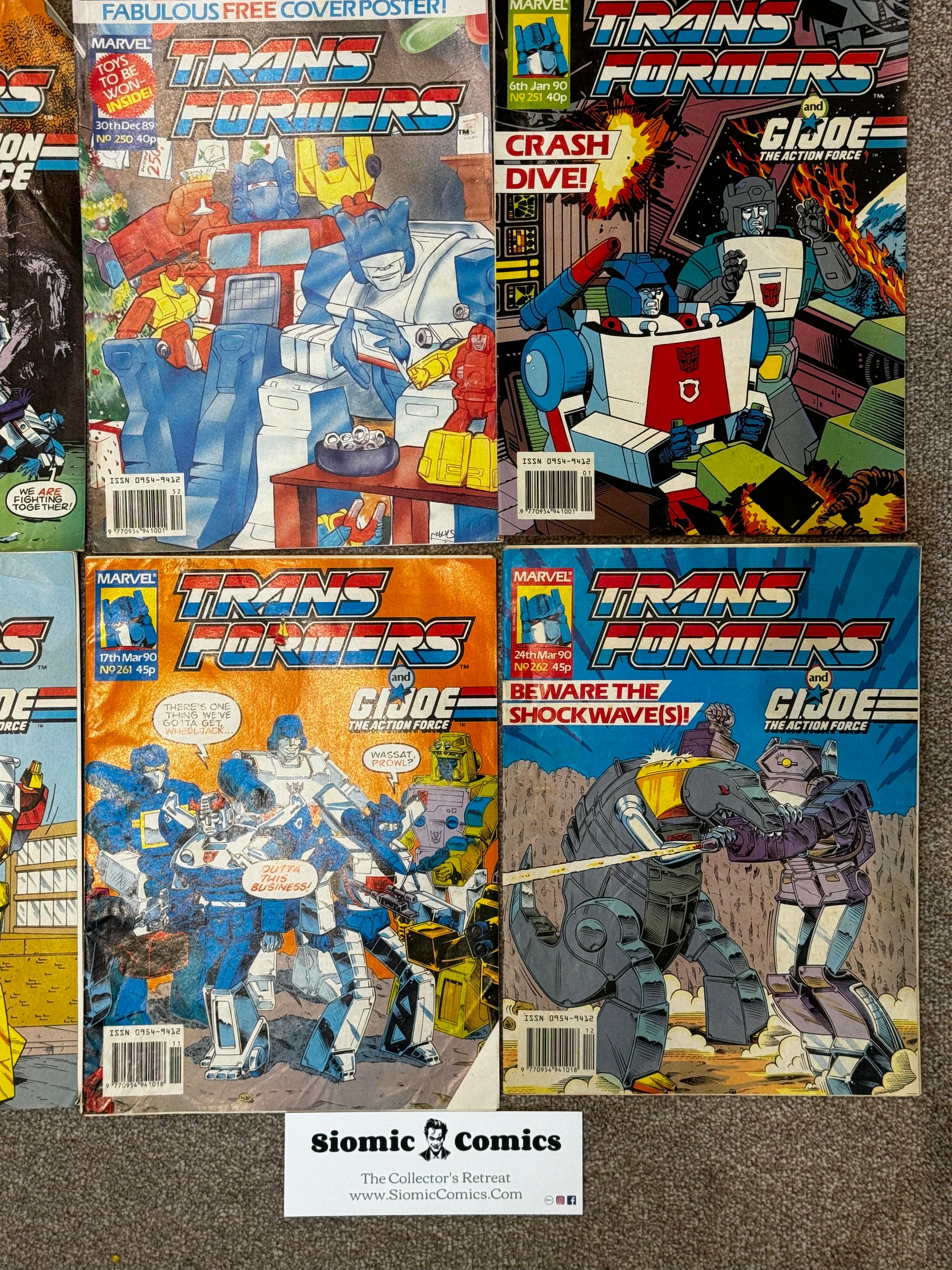 1989 - Marvel Comics - Transformers (UK) Job Lot 5 - VG+ - Eng 10