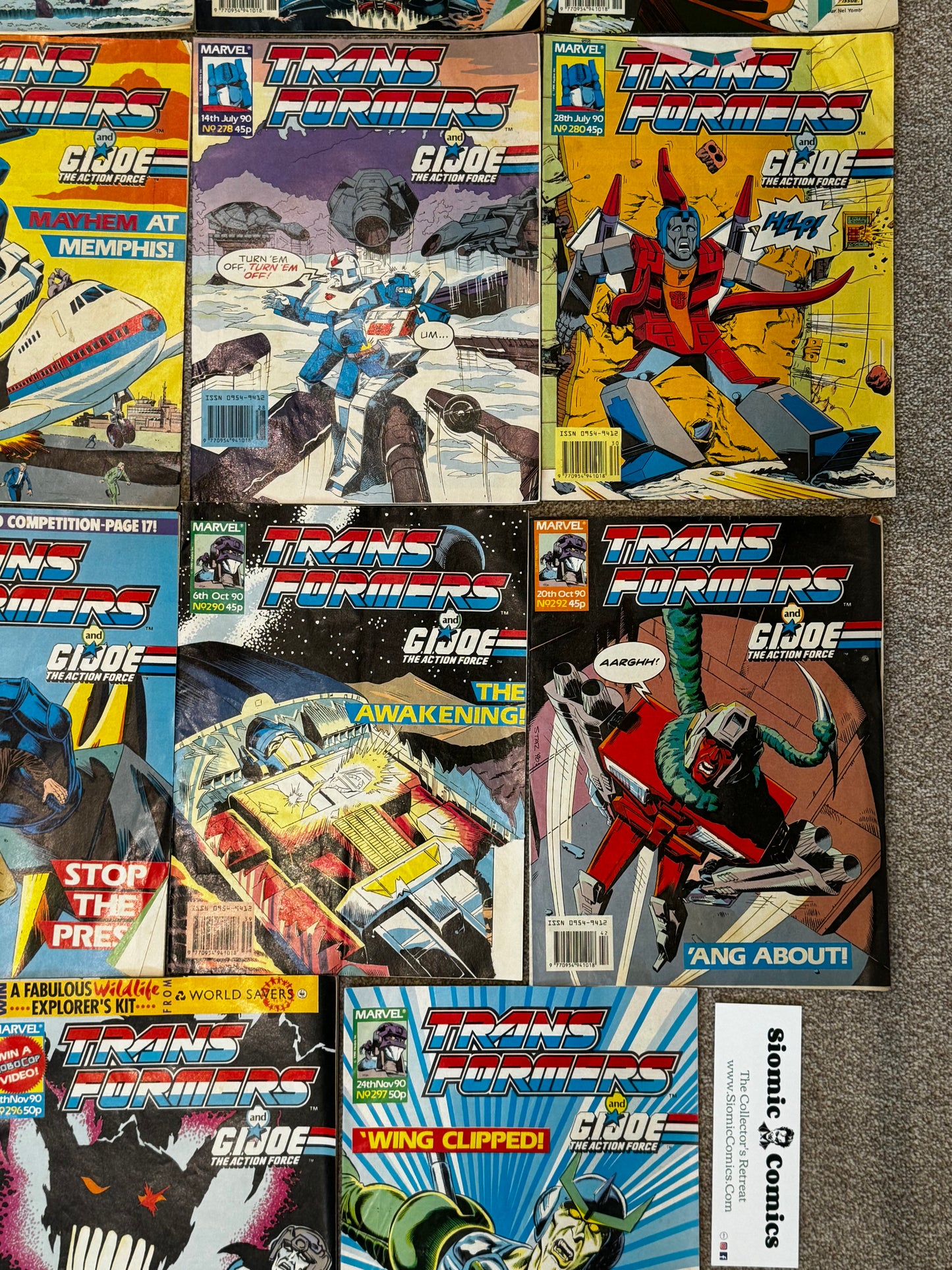 1990 - Marvel Comics - Transformers (UK) Job Lot 6 - VG+ - Eng 7