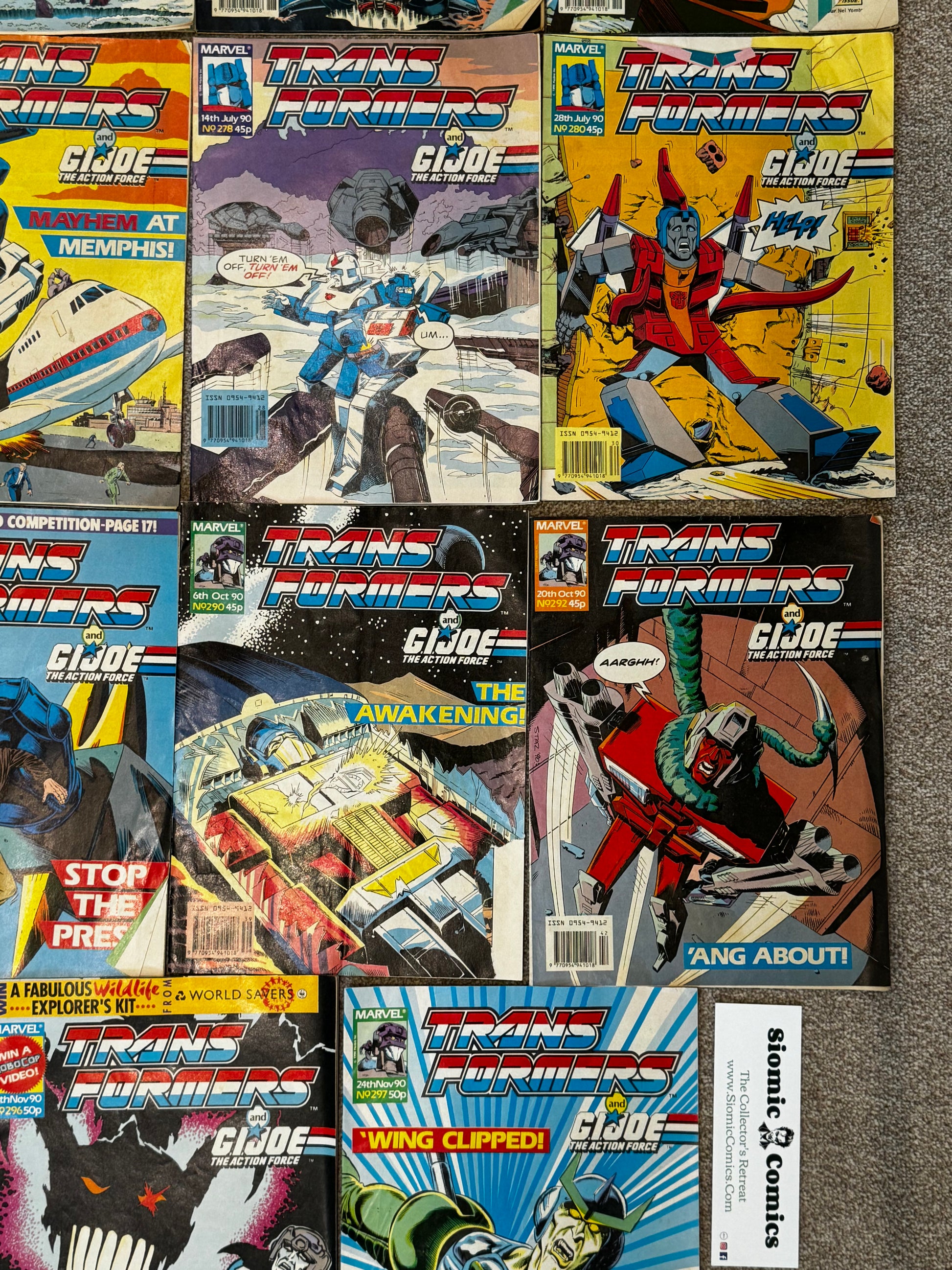 1990 - Marvel Comics - Transformers (UK) Job Lot 6 - VG+ - Eng 7