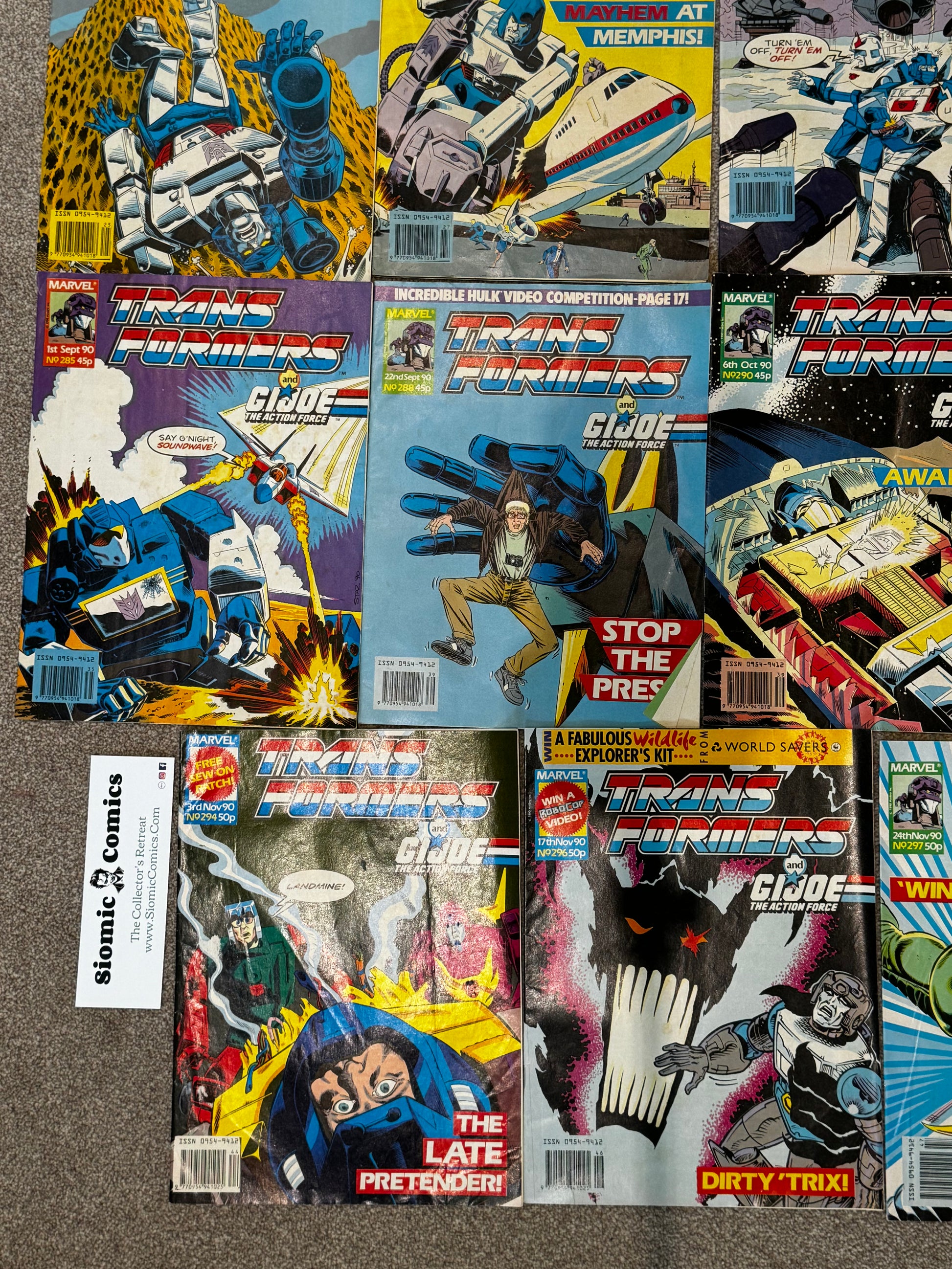 1990 - Marvel Comics - Transformers (UK) Job Lot 6 - VG+ - Eng 8