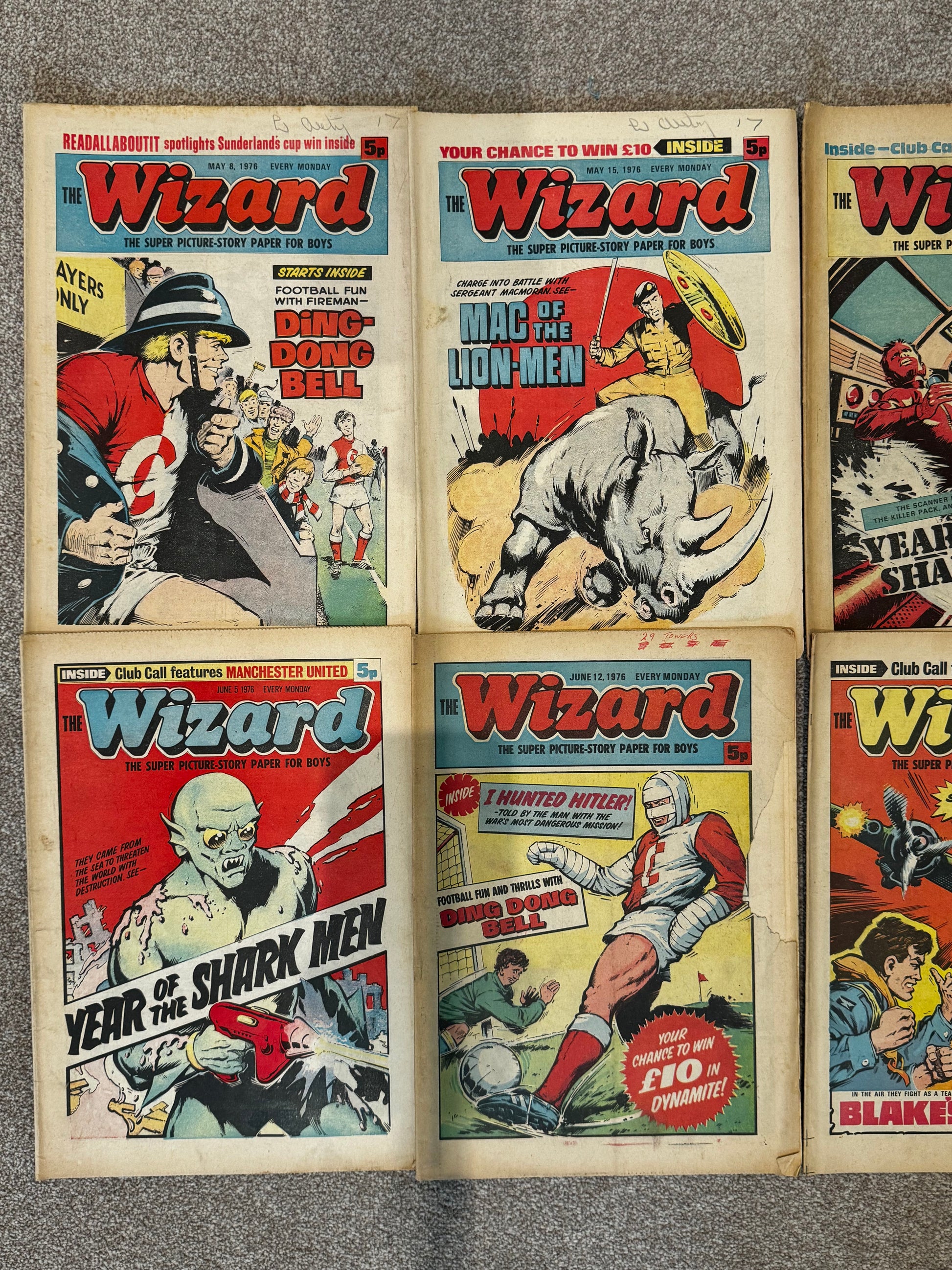 1976 - D.C. Thomson & Co. - Wizard, The (D.C. Thomson) Job Lot 1 - F+ - Eng 2