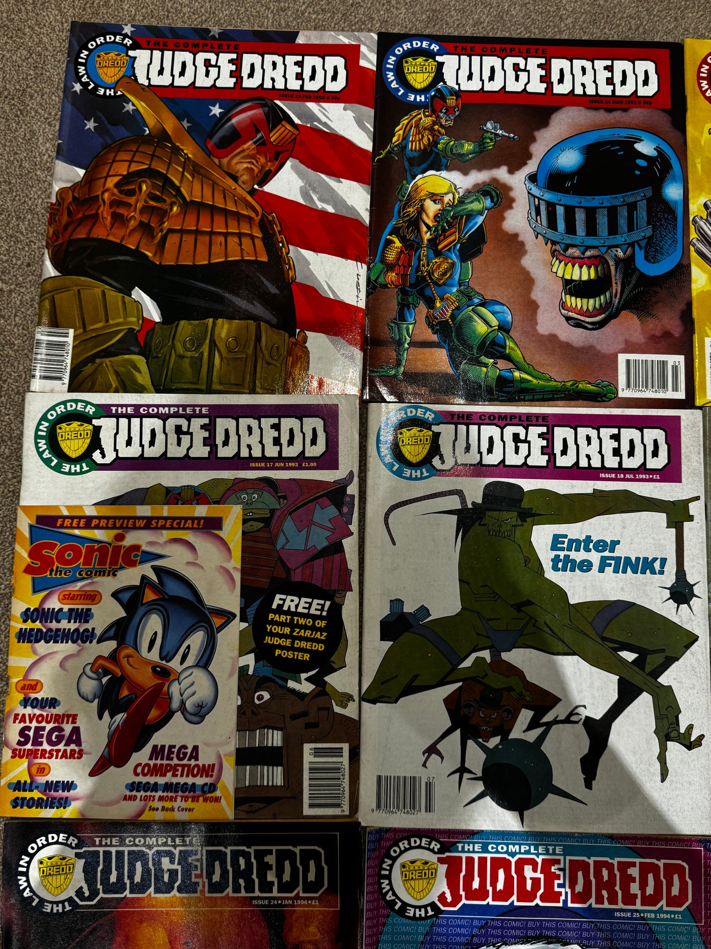 1993 - Fleetway - Judge Dredd: Complete Judge Dredd Job Lot 3 - VF- - Eng 2