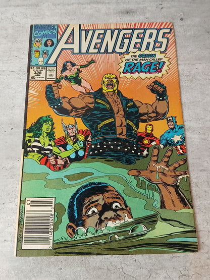 1991 - Marvel Comics - The Avengers, Vol. 1 #328 Var. B - VF/NM - Eng 1