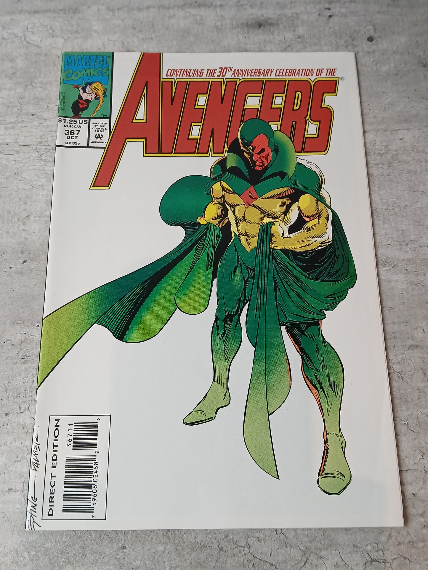 1993 - Marvel Comics - The Avengers, Vol. 1 #367 Var. A - VF/NM - Eng 1