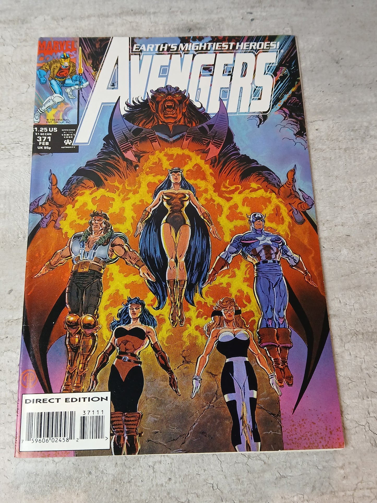 1993 - Marvel Comics - The Avengers, Vol. 1 #371 Var. A - VF/NM - Eng 1