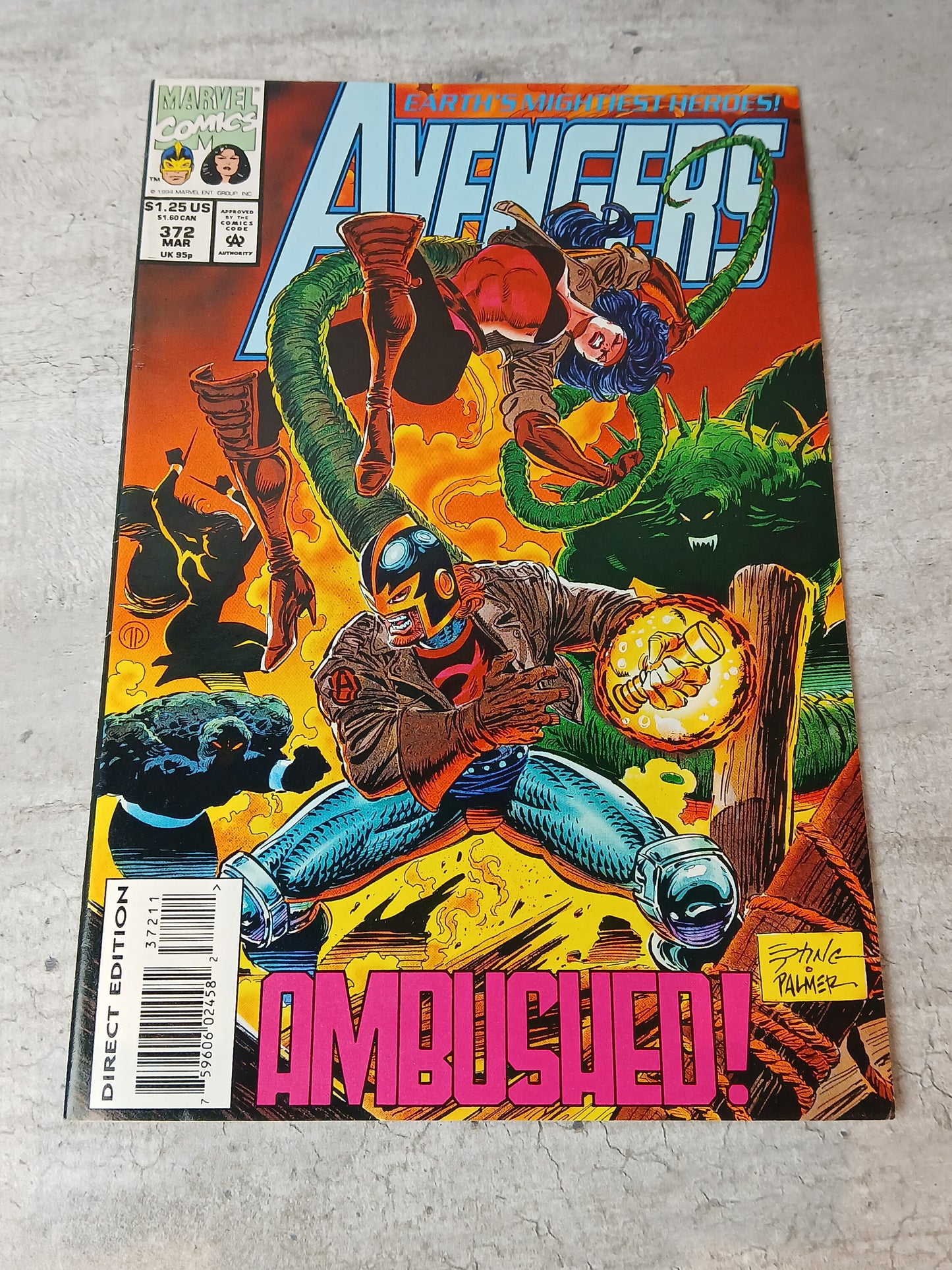 1994 - Marvel Comics - The Avengers, Vol. 1 #372 Var. A - VF/NM - Eng 1