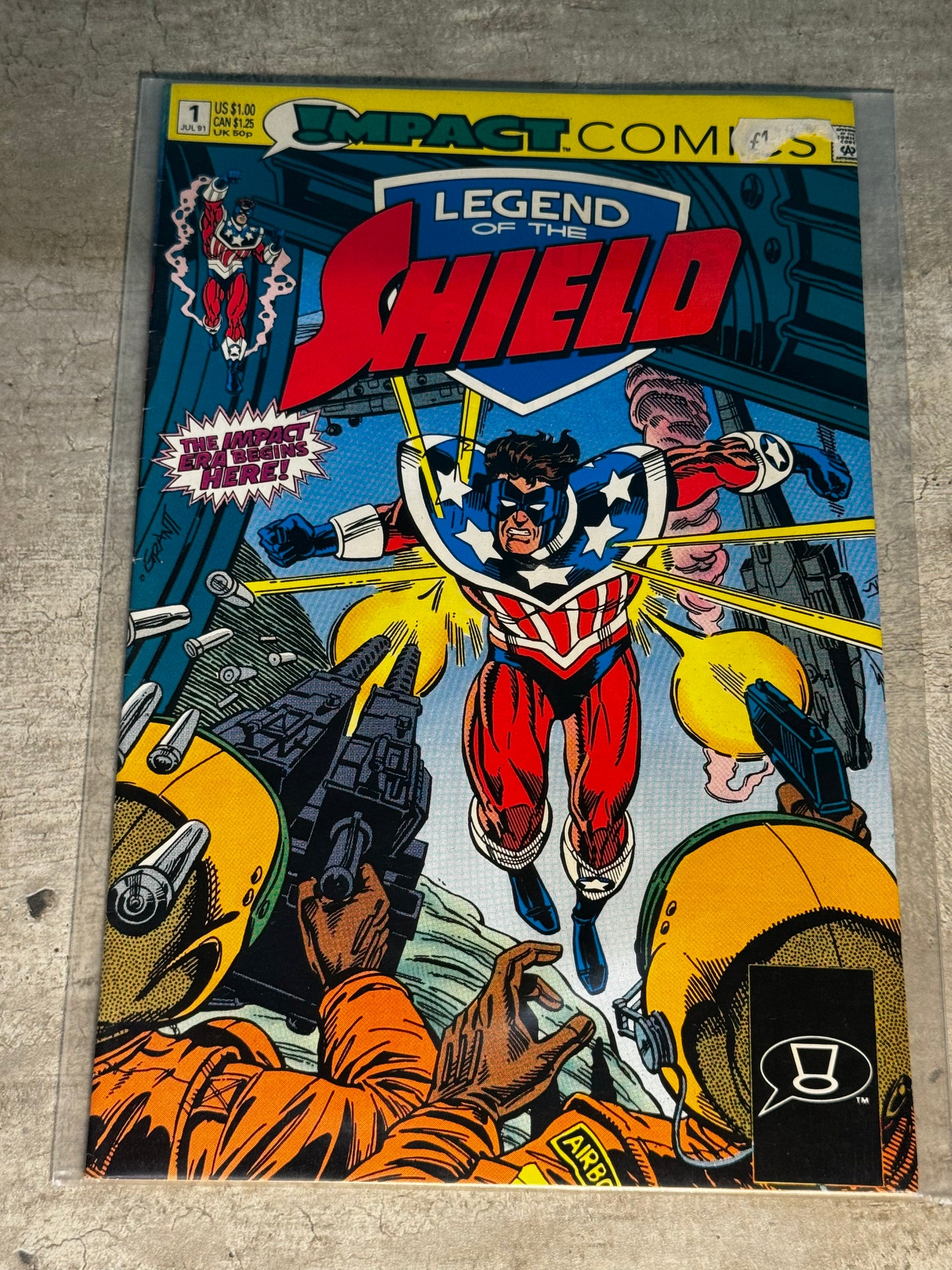 1991 - DC Comics - Legend of the Shield #1 Var. A - NM- - Eng 1