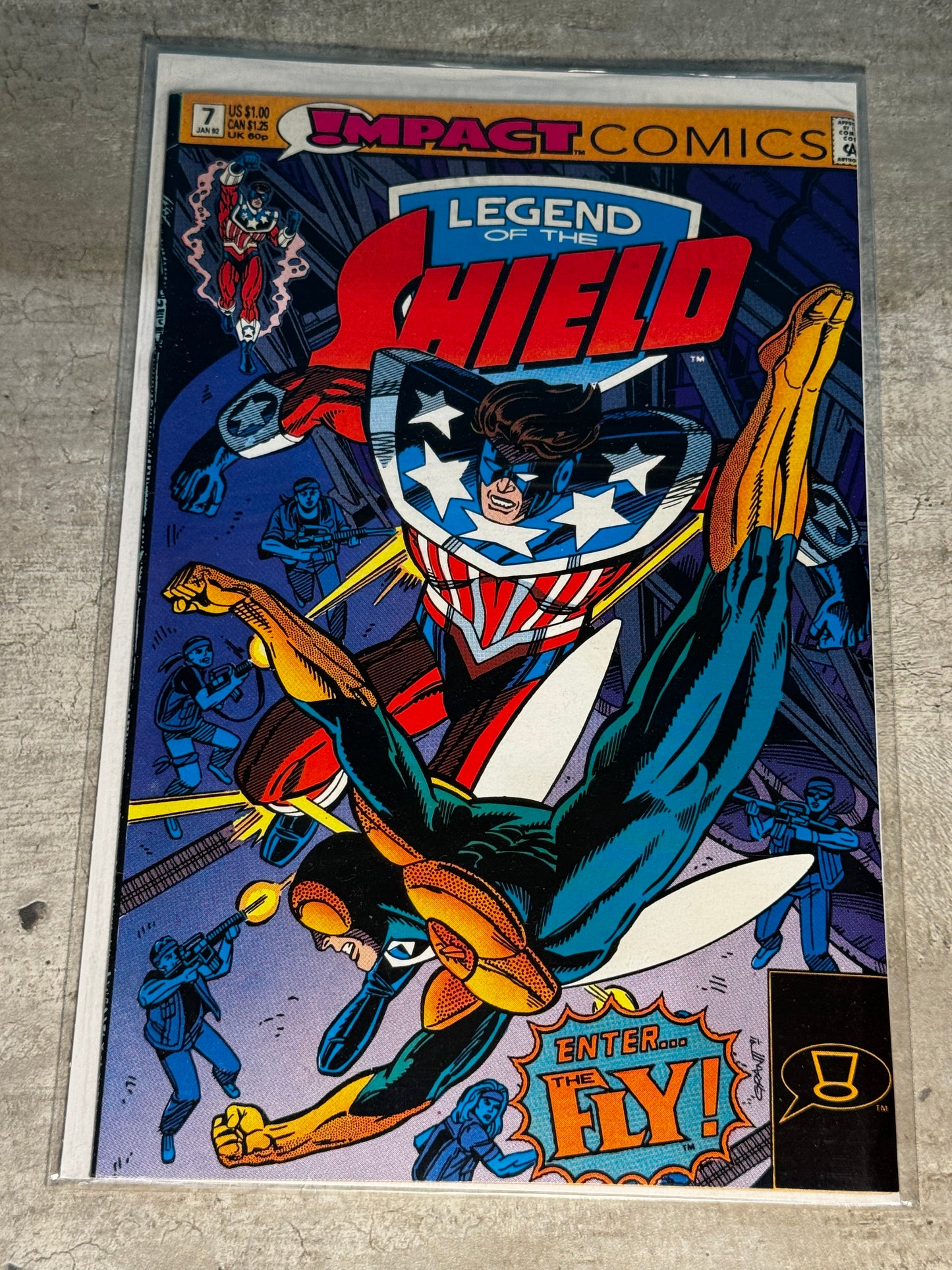 1991 - DC Comics - Legend of the Shield #7 Var. A - NM- - Eng 1