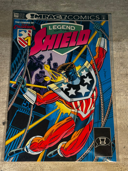 1992 - DC Comics - Legend of the Shield #10 Var. A - NM- - Eng 1