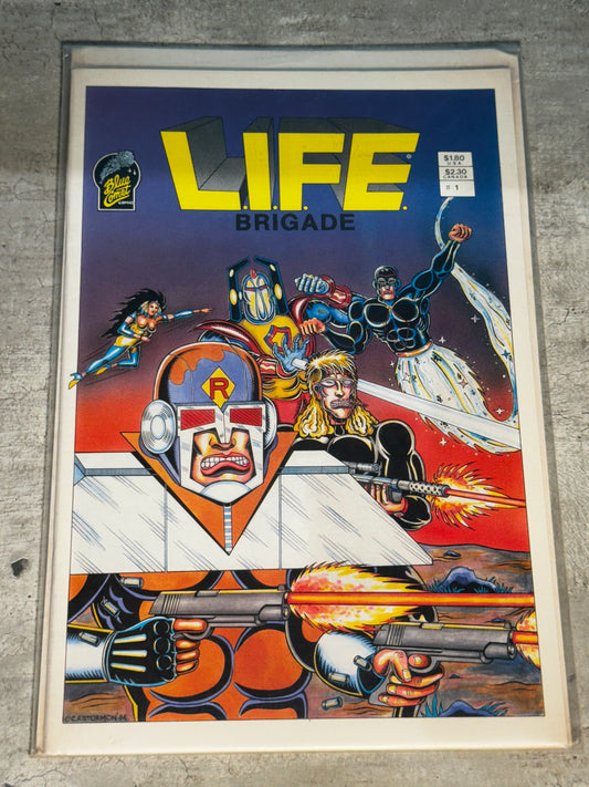 1986 - Blue Comet - L.I.F.E. Brigade #1 Var. B - VF/NM - Eng 1