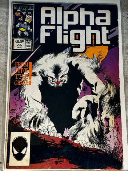 1987 - Marvel Comics - Alpha Flight, Vol. 1 #45 Var. A - VF- - Eng 1