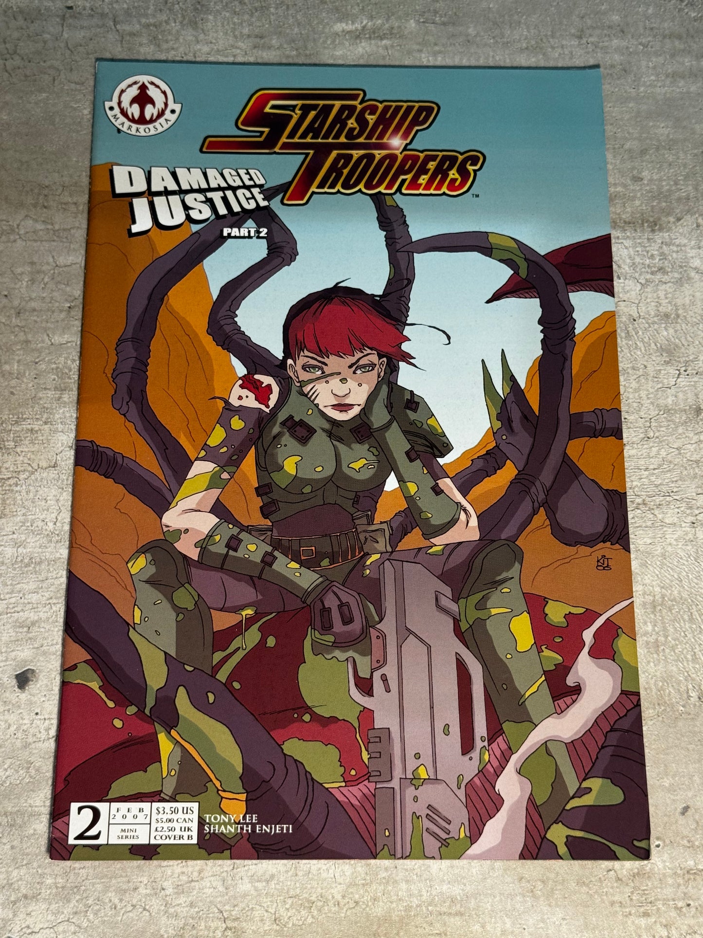 2007 - Markosia - Starship Troopers: Damaged Justice #2 Var. B - NM+ - Eng 1