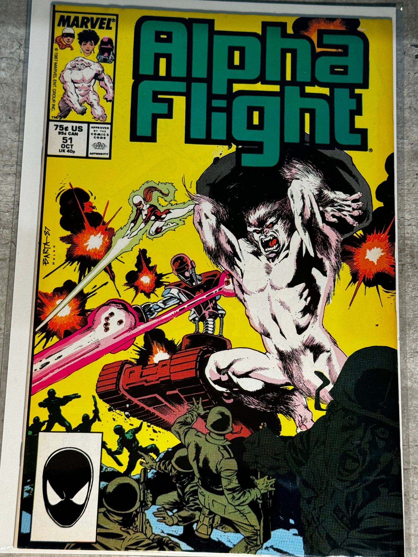 1987 - Marvel Comics - Alpha Flight, Vol. 1 #51 Var. A - VF/NM - Eng 1