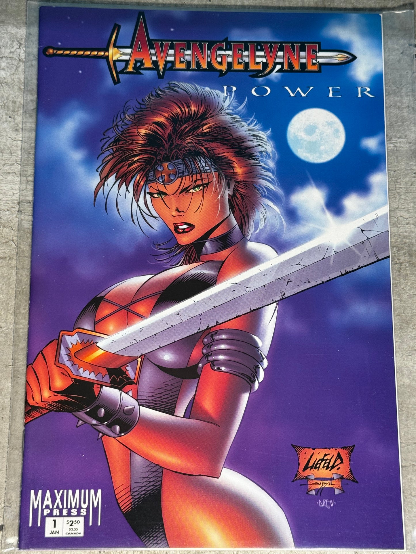 1995 - Maximum Press - Avengelyne: Power #1 Var. A - NM+ - Eng 1