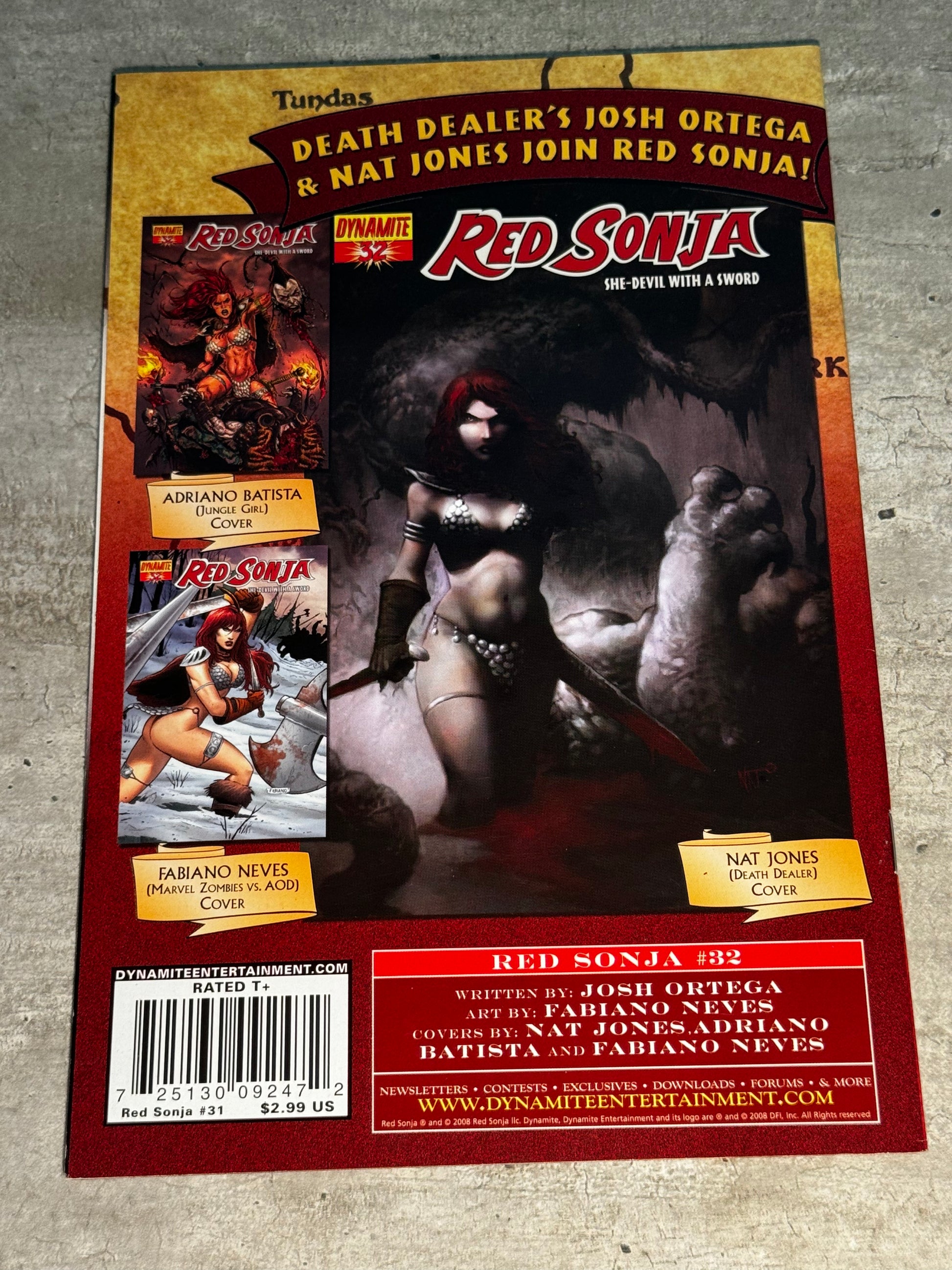 2008 - Dynamite Entertainment - Red Sonja, Vol. 1 (Dynamite Entertainment) #31 Var. A - NM+ - Eng 2