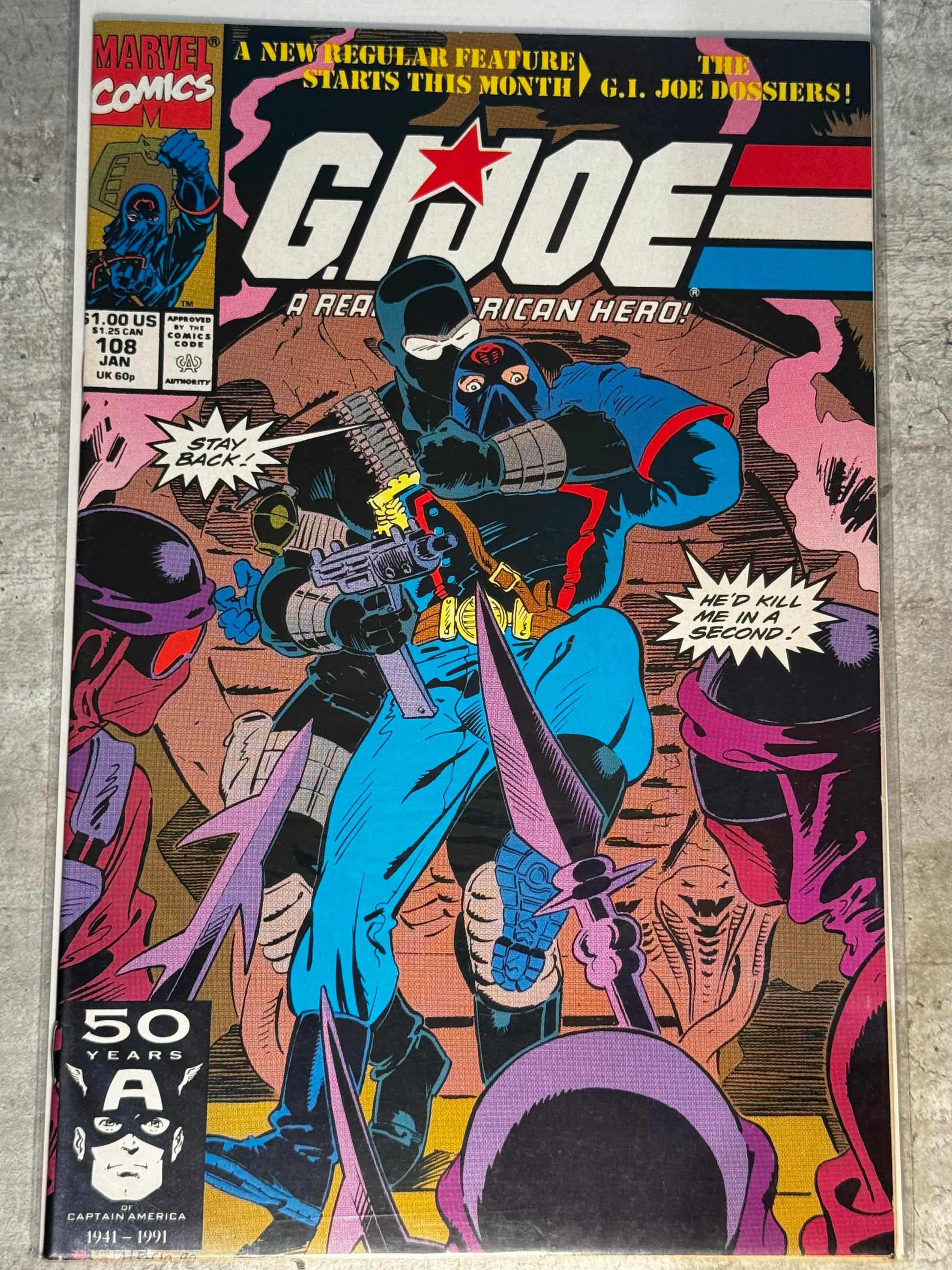 1990 - Marvel Comics - G.I. Joe: A Real American Hero (Marvel) #108 Var. A - VF+ - Eng 1