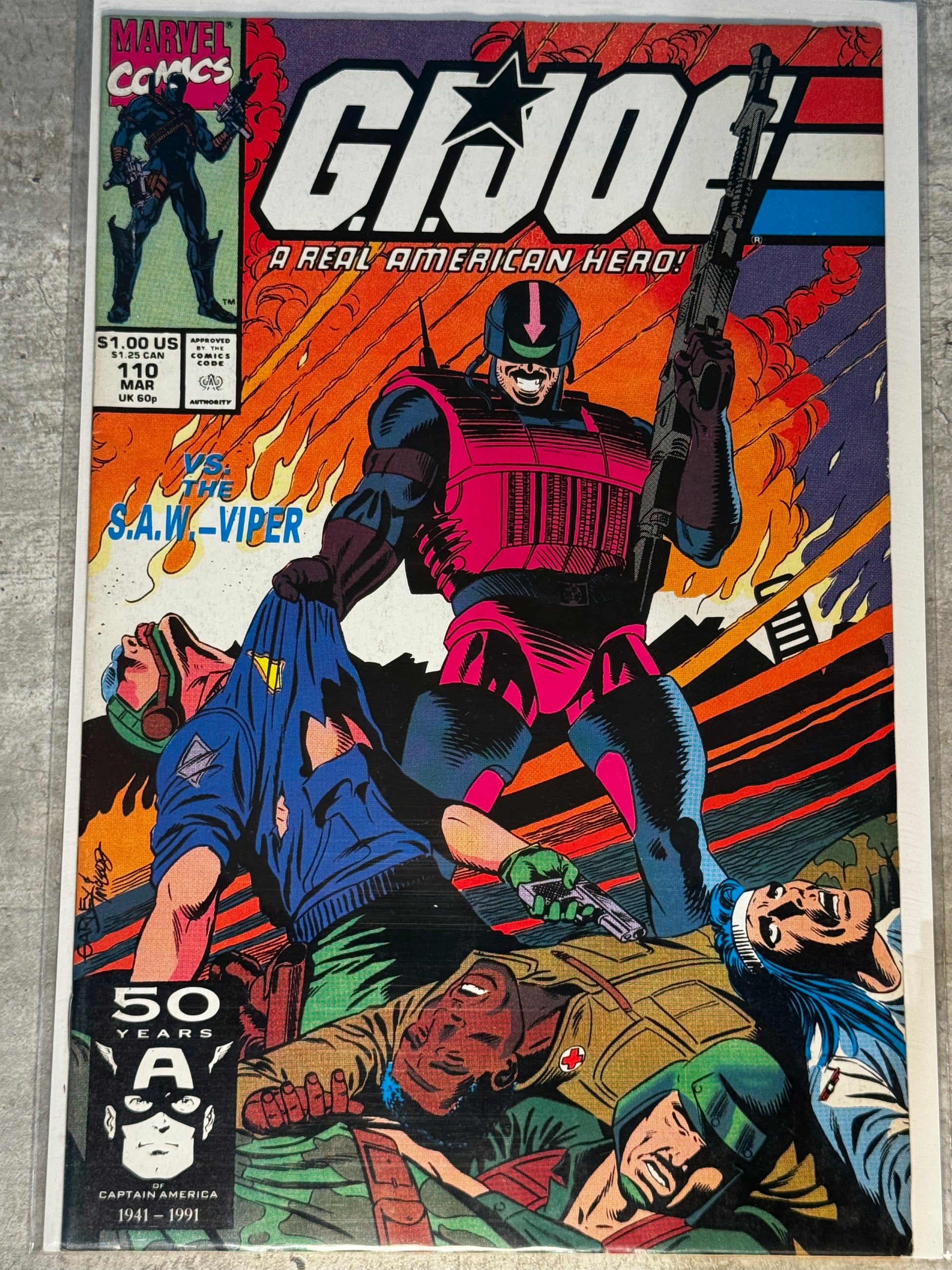 1991 - Marvel Comics - G.I. Joe: A Real American Hero (Marvel) #110 Var. A - VF+ - Eng 1