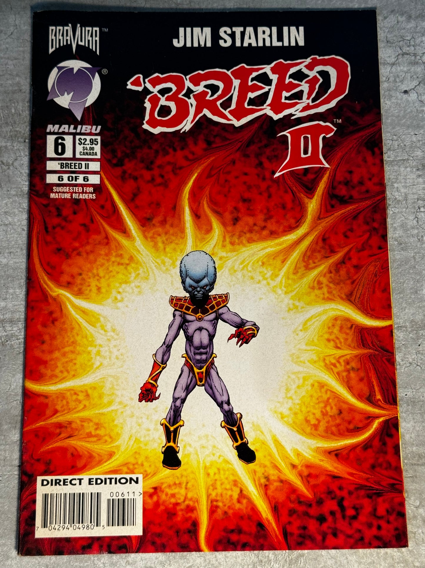 1995 - Malibu Comics - Breed II #6 - VF/NM - Eng 1