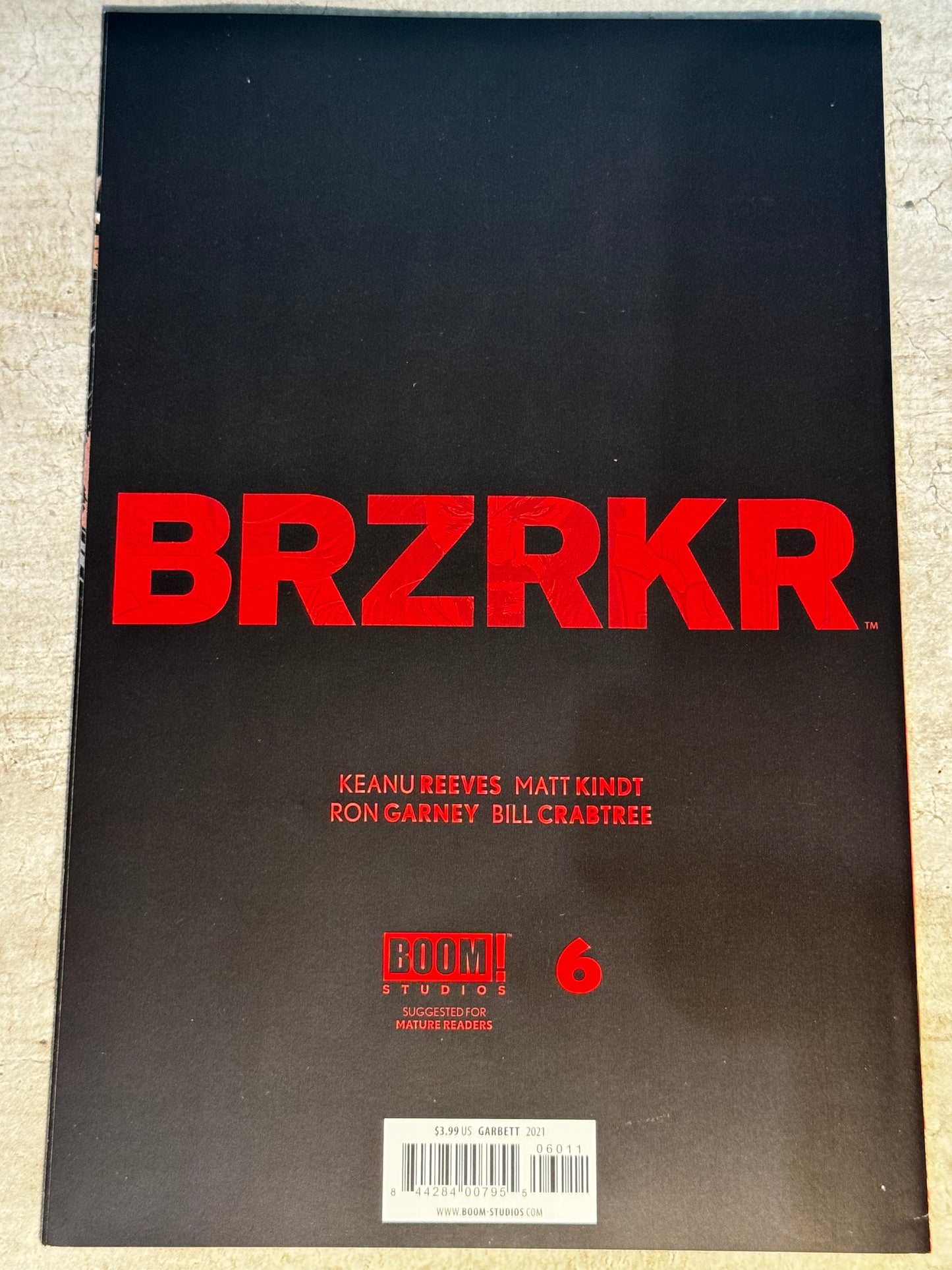 2021 - Boom! Studios - BRZRKR #6 Var. A - NM+ - Eng 2