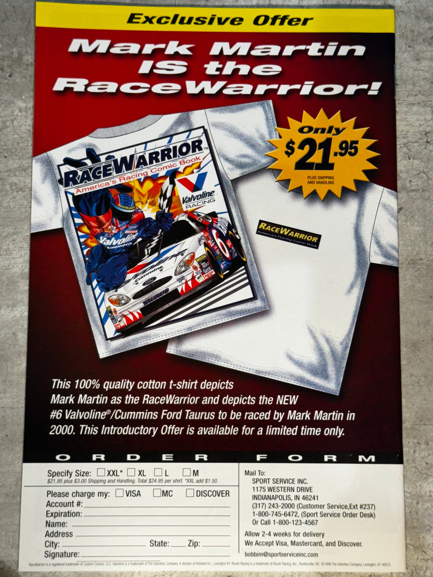 2000 - Custom Comics Of America - RaceWarrior America's Racing Comic Book #2 - NM+ - Eng 2