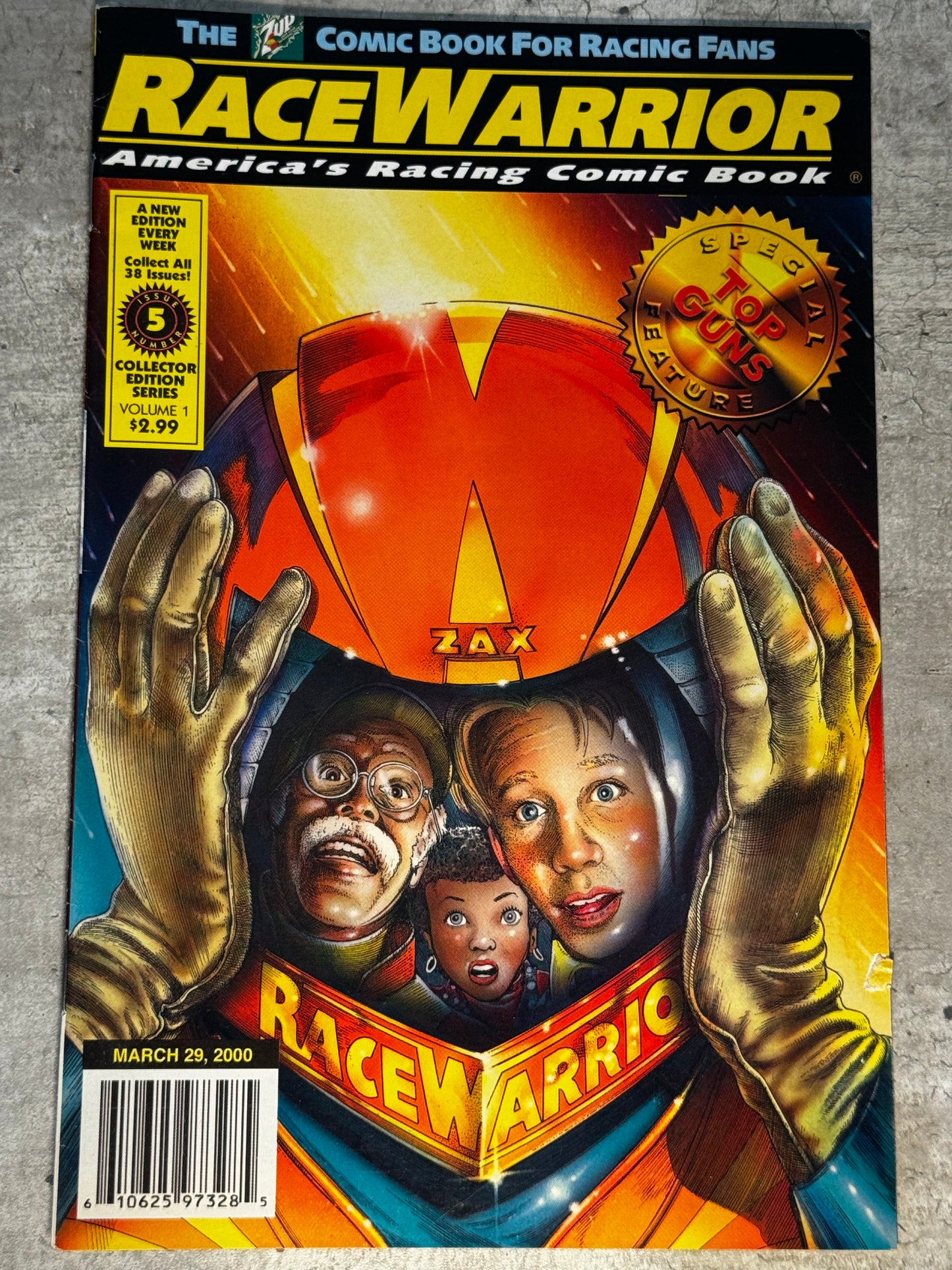 2000 - Custom Comics Of America - RaceWarrior #5 - NM+ - Eng 1