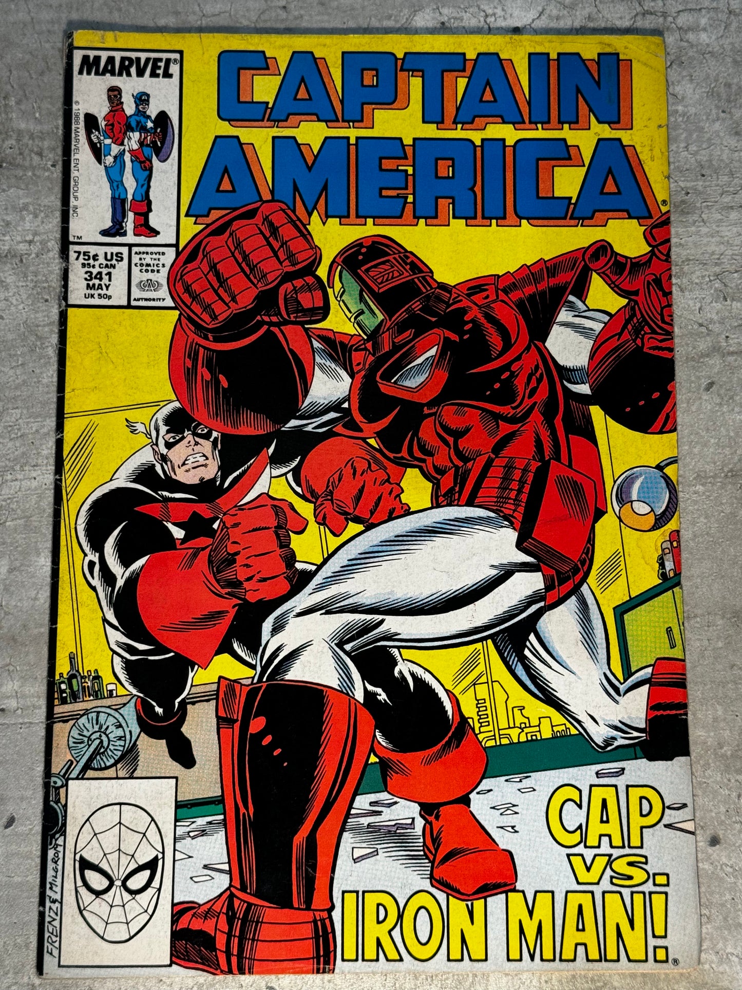 1988 - Marvel Comics - Captain America, Vol. 1 #341 Var. A - VF - Eng 1